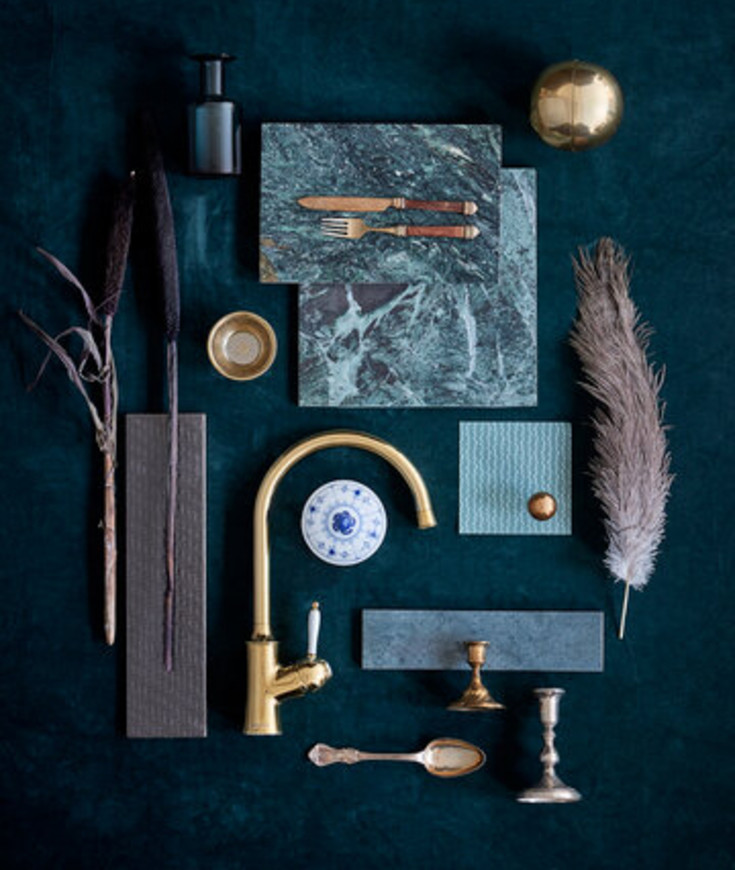 Damixa Tradition køkkenarmatur, messing