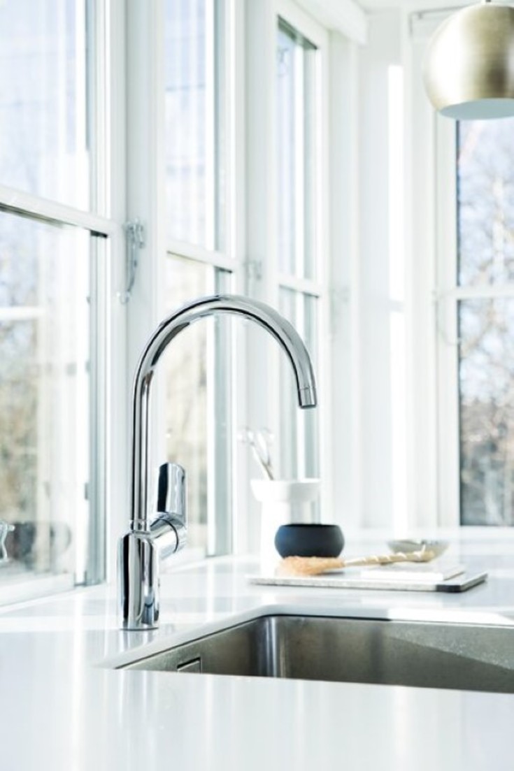 Damixa Clover Green køkkenarmatur, krom