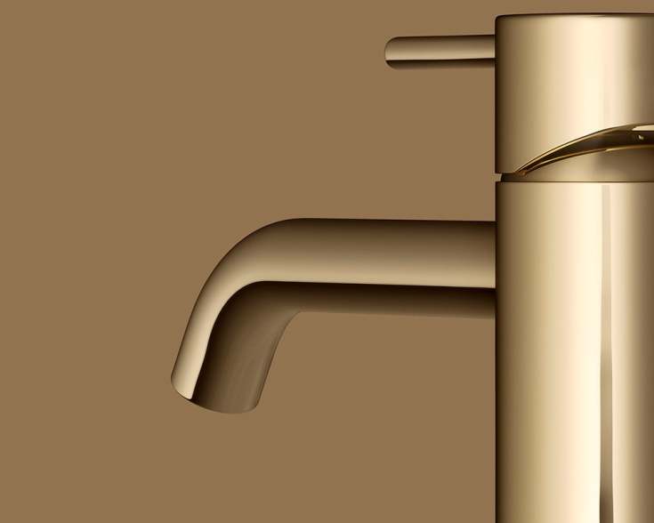 Mora Inxx II Soft håndvaskarmatur, poleret messing