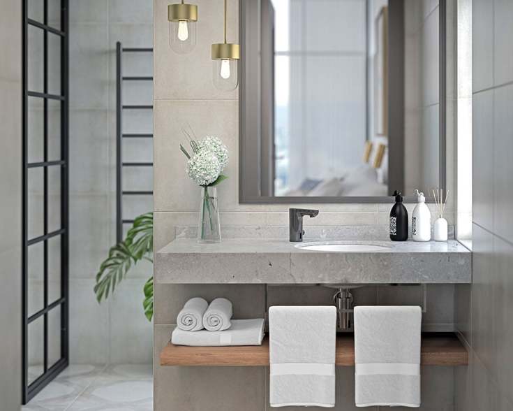 Mora Mmix Tronic servantbatteri, berøringsfri, sort