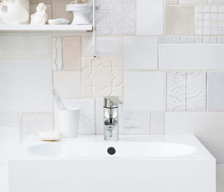 Mora Cera B5 tvättställsblandare, krom