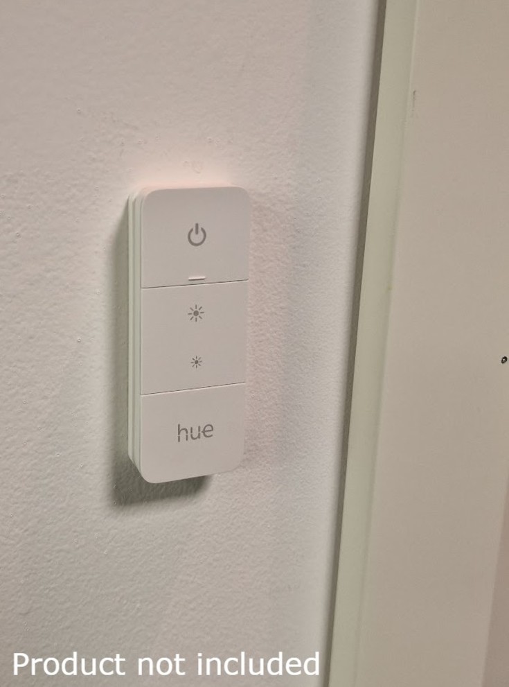 Usynlig brakett for Hue Dimmer Switch V2