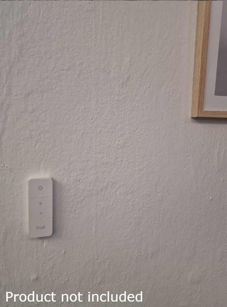 Usynlig brakett for Hue Dimmer Switch V2