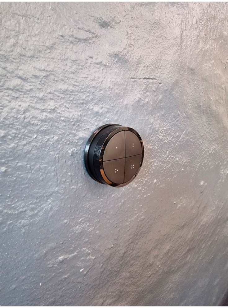 Rund brakett for Hue Tap Dial-bryter - svart