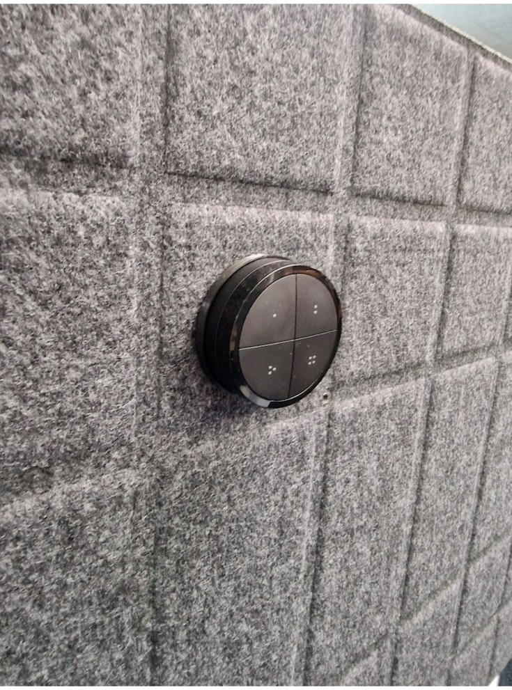 Rundt beslag til Hue Tap Dial Switch - Sort