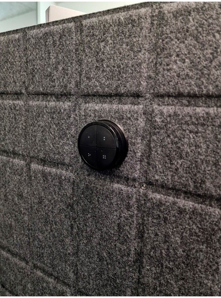 Rundt beslag til Hue Tap Dial Switch - Sort