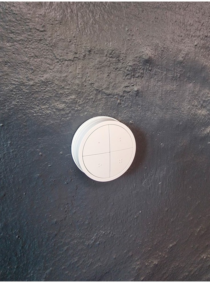 Rund brakett for Hue Tap Dial-bryter - hvit