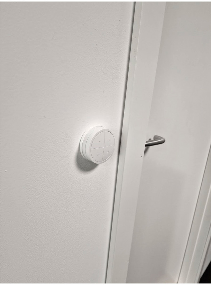 Rund brakett for Hue Tap Dial-bryter - hvit