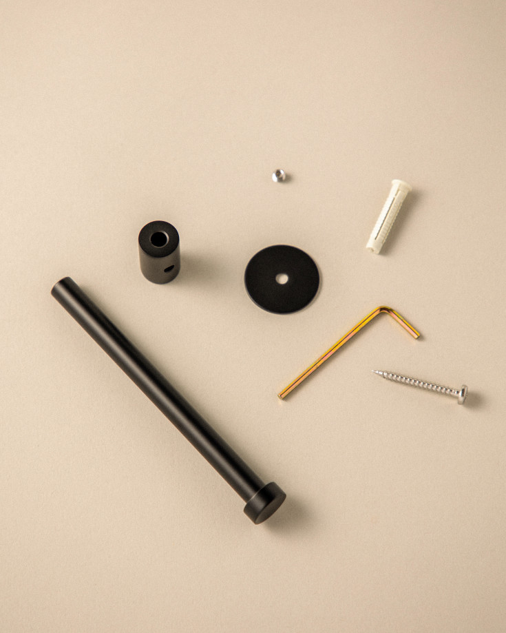 Cosmic Logic toalettpappershÄllare, matt svart