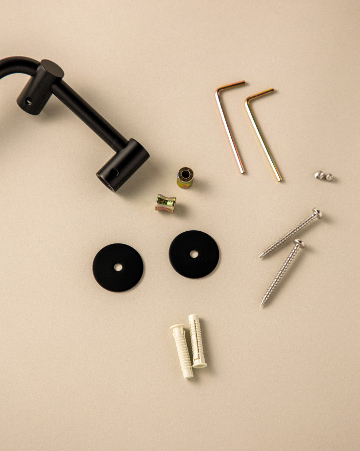 Cosmic Logic håndklædestang, 40 cm, mat sort