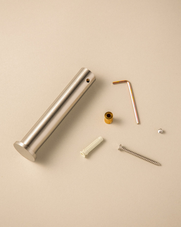 Cosmic Logic dodorullholder, polert rustfritt stål