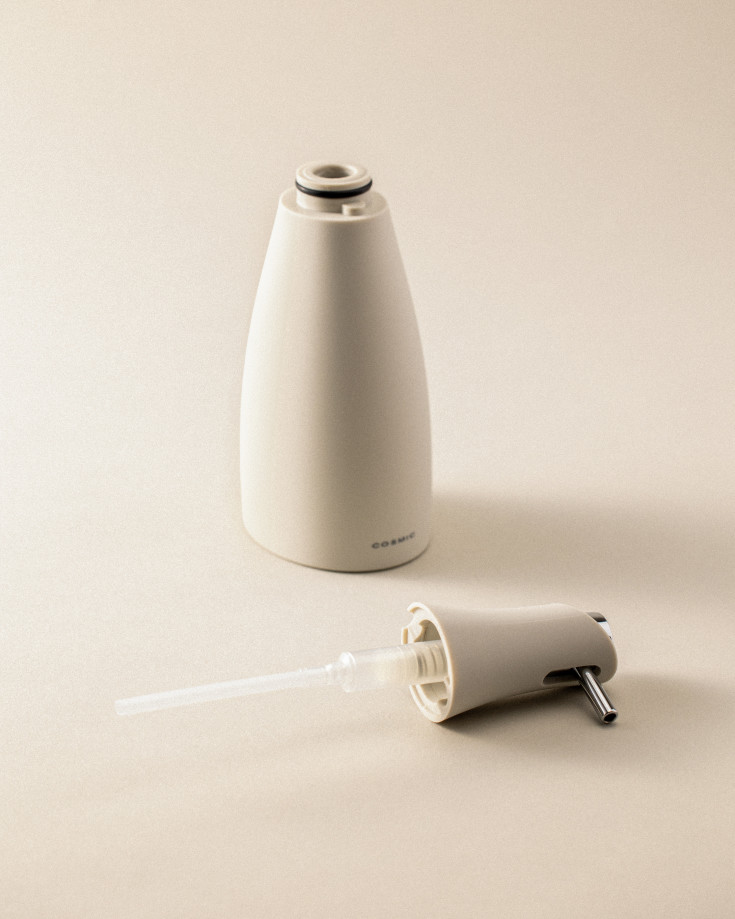 Cosmic Saku såpedispenser, beige