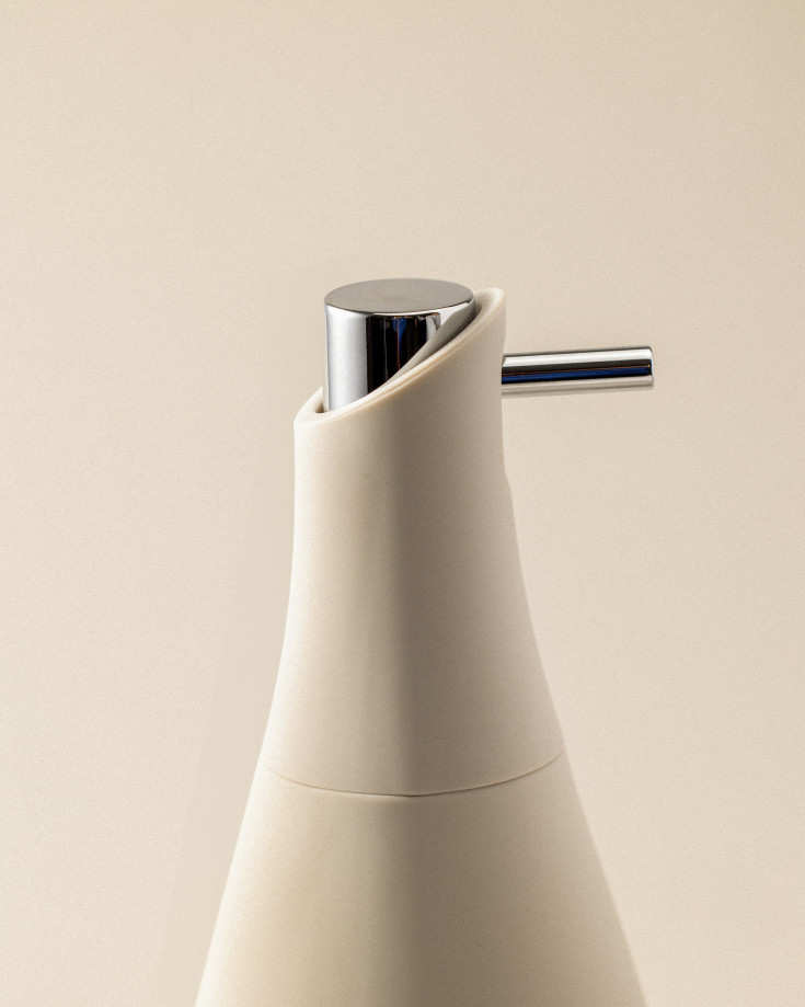 Cosmic Saku såpedispenser, beige