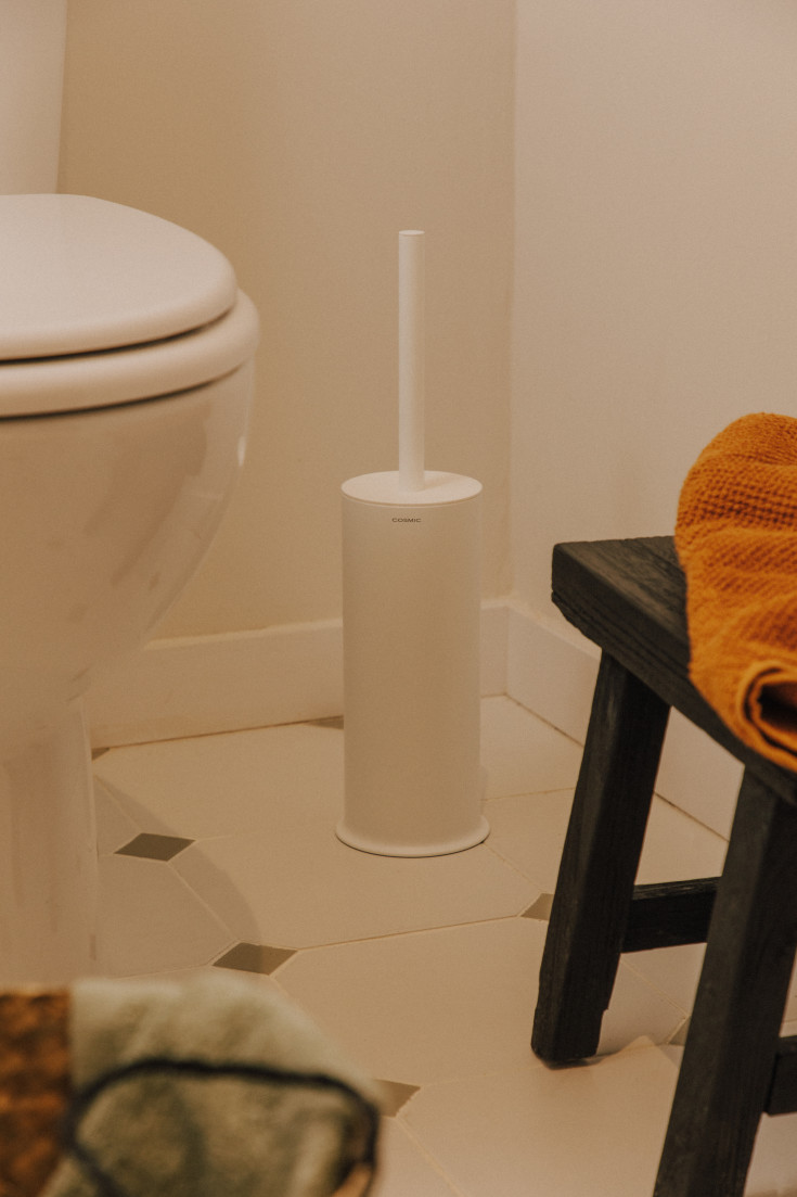 2 stk Cosmic Geyser toiletbørste, mat hvid