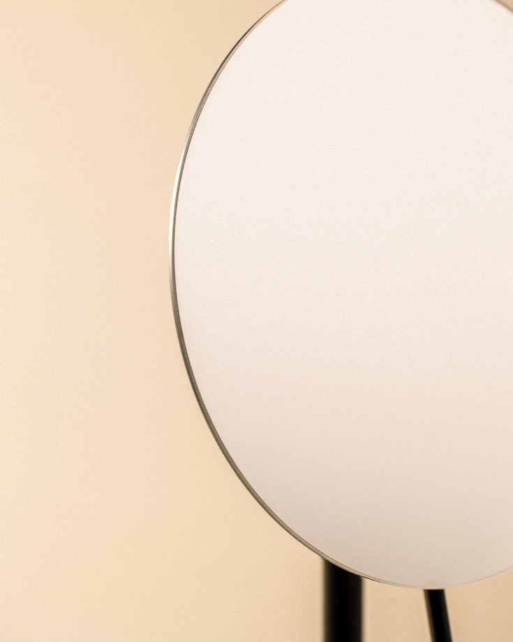 Cosmic Essentials makeup spejl, Ø17,1 cm, mat sort