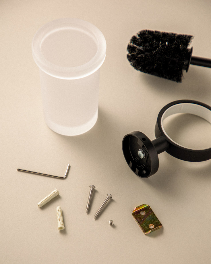 Cosmic Start toiletbørste, sort