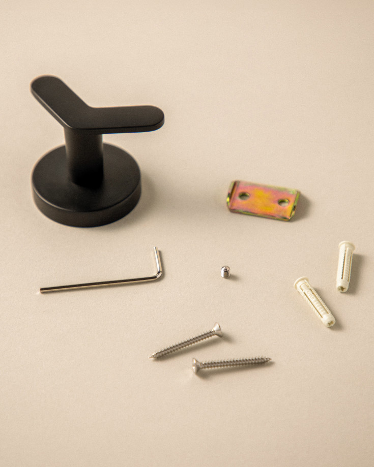 Cosmic håndklædekrog, mat sort