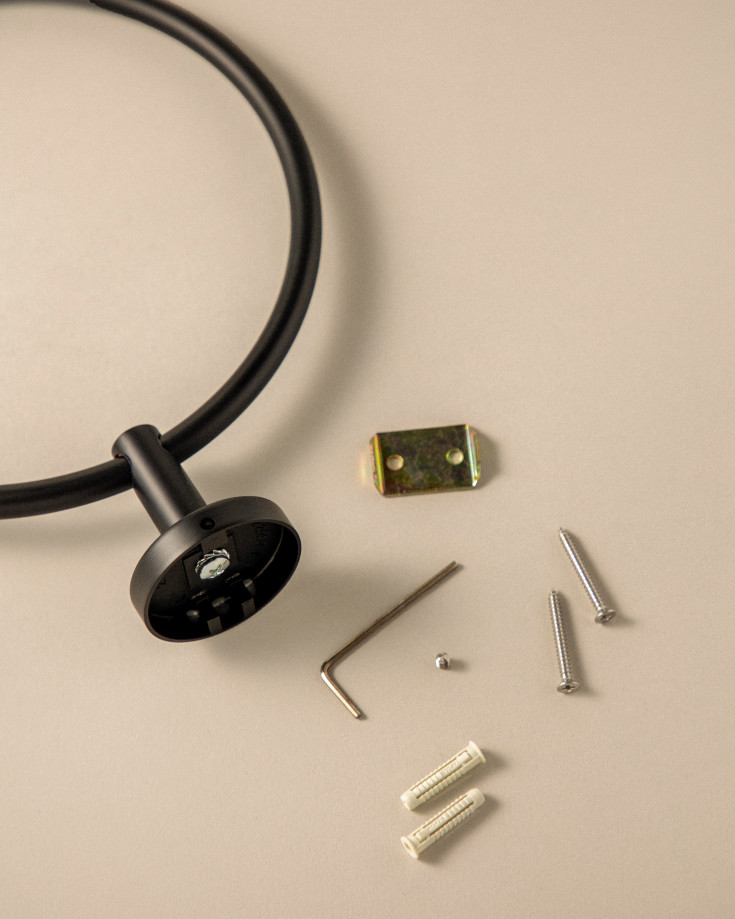 Cosmic Start handduksring, matt svart