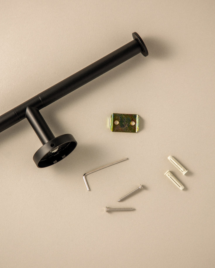 Cosmic toiletrulleholder, mat sort