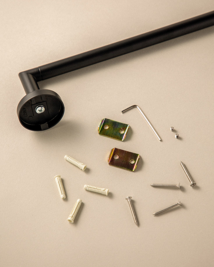 Cosmic håndklædestang, 60 cm, mat sort