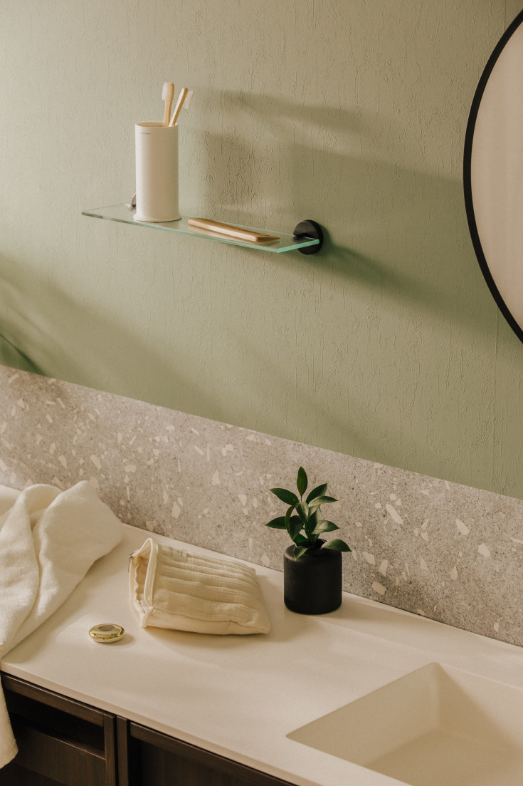 Cosmic Start duschhylla, matt svart