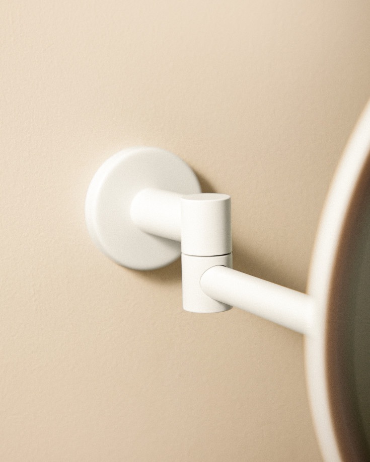 Cosmic Architect SP sminkespeil, Ø20 cm, matt hvit