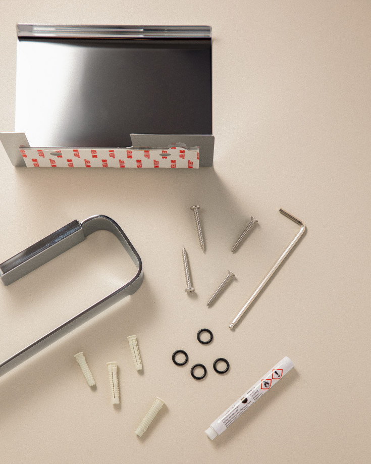 Cosmic LineB+ toiletrulleholder, krom