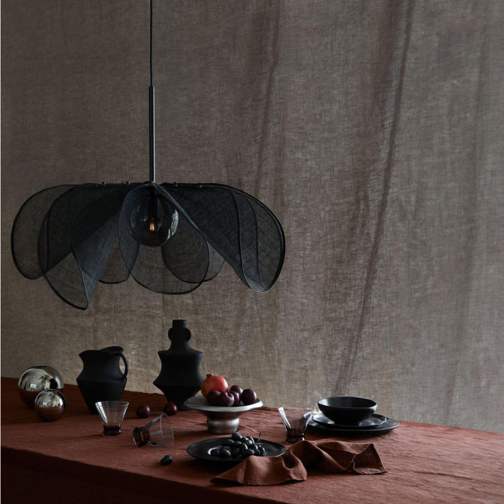 STYRKA Pendel 1L 75cm sort/røg