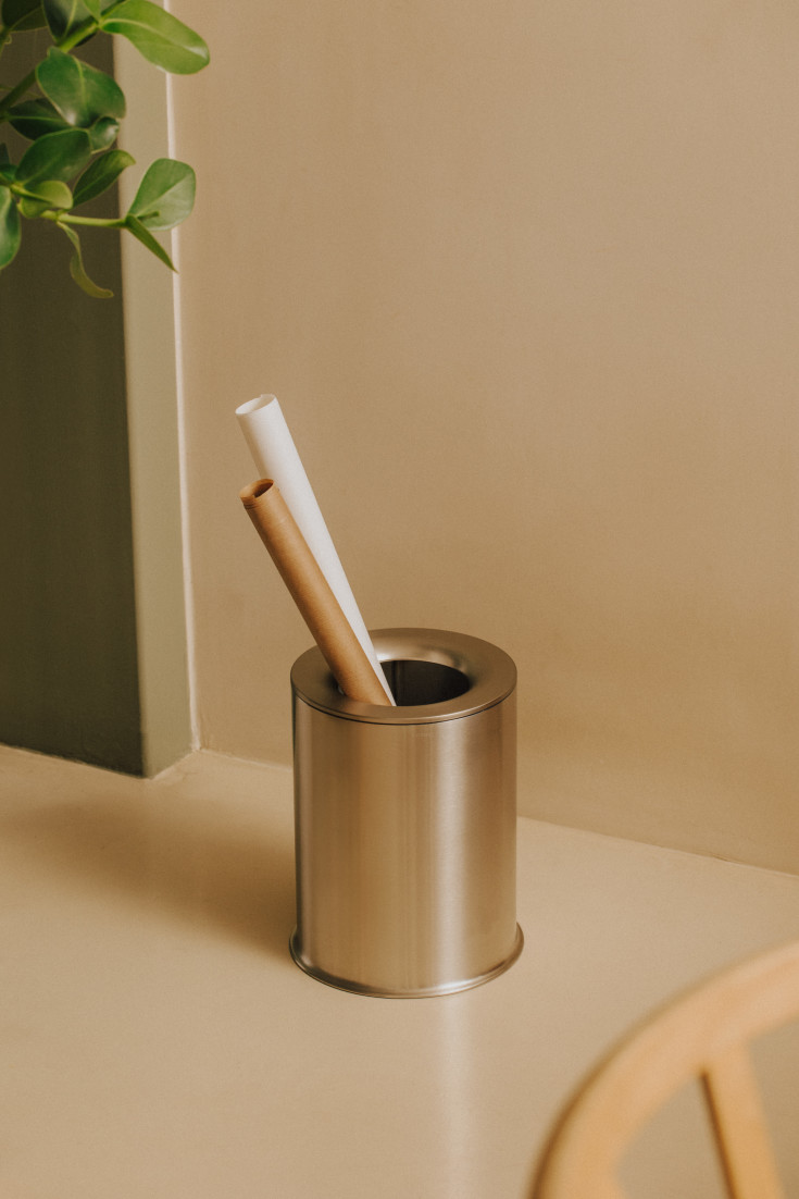 Cosmic Geyser søppelbøtte, 5 liter, rustfritt stål