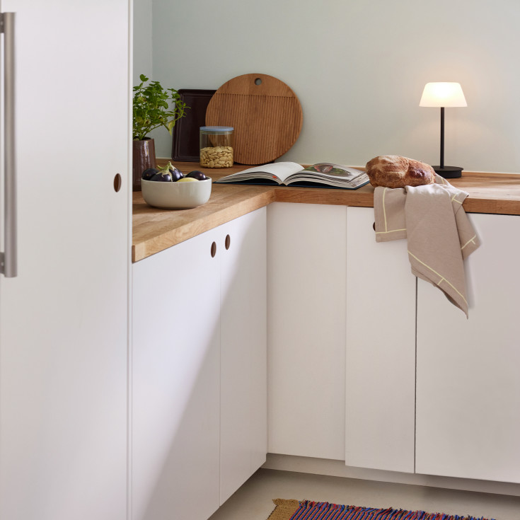 Hübsch Salon oppladbar bordlampe