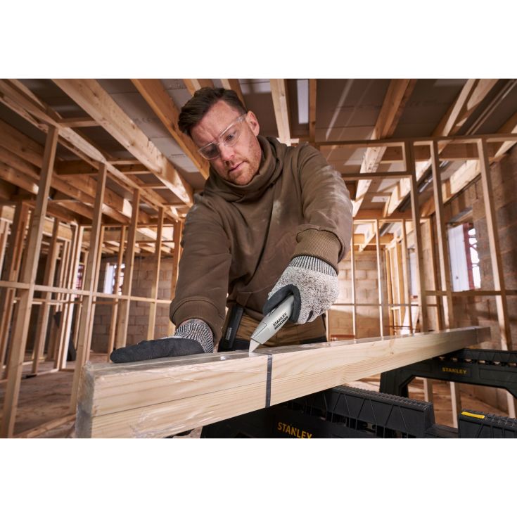 STANLEY FatMax trapez PROF kniv inkl. hylster, sølv