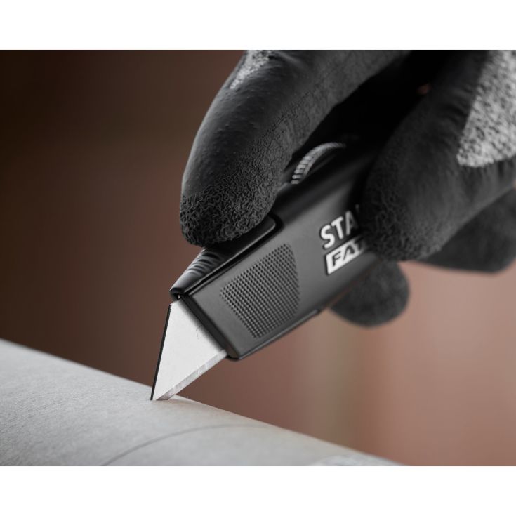 STANLEY FatMax trapez PROF kniv inkl. hylster, sort