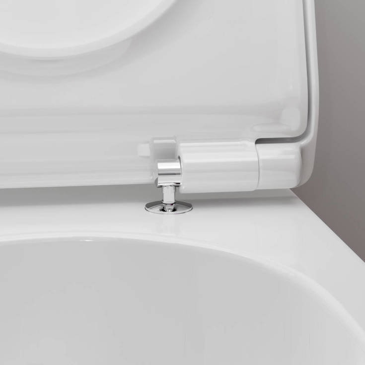 Hansgrohe EluPura S 540 vägghängd tolaett, utan spolkant, rengöringsvänlig, vit