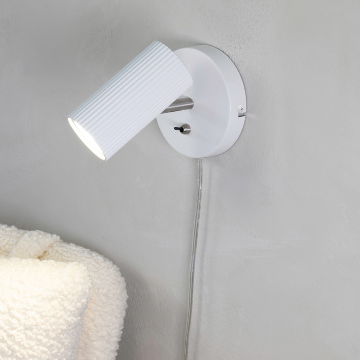 COSTILLA Væg 1L hvid/satin nikkel