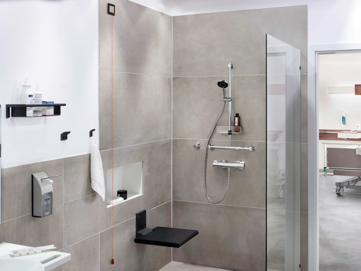 Oras Clinica Safety+ brusearmatur, krom