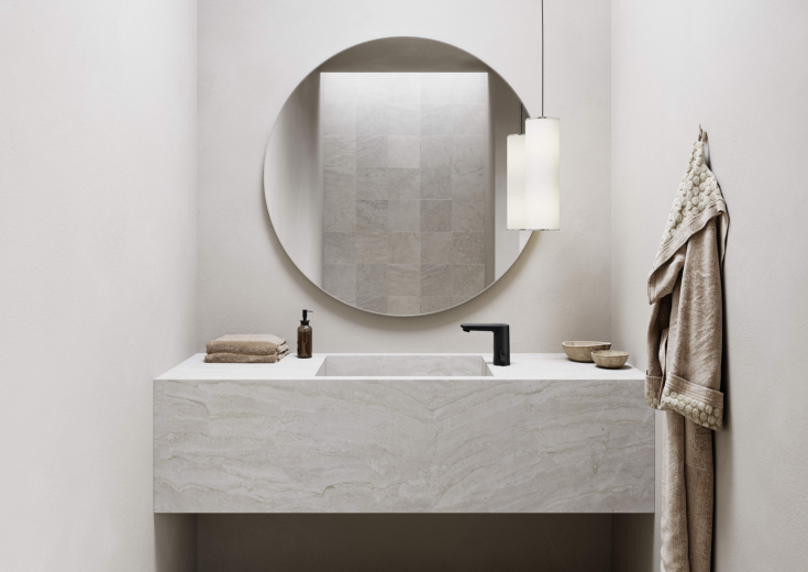 Oras Electra 92 tvättställsblandare, beröringsfri, matt svart