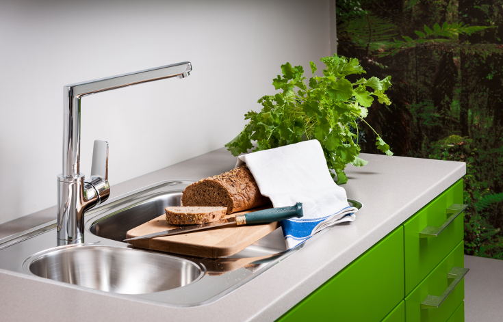 Oras Twista Protec kjøkkenarmatur, krom