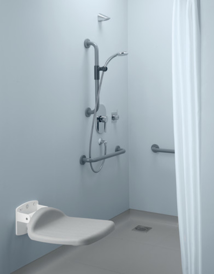 Ideal Standard Contour 21 støttehåndtak, 67 cm, grå