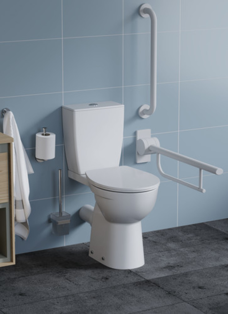 Ideal Standard Contour 21 armstøtte, polert stål