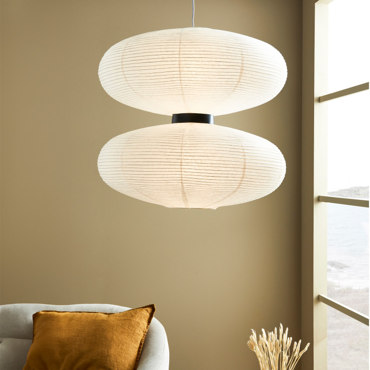 DUAL Pendel 2L hvid/sort