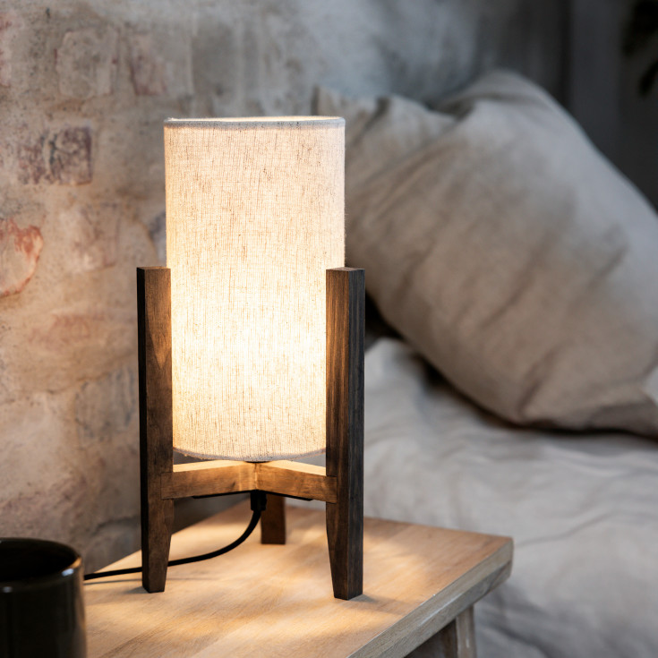 ERUCA Bord 1L 34cm bejset brun/beige