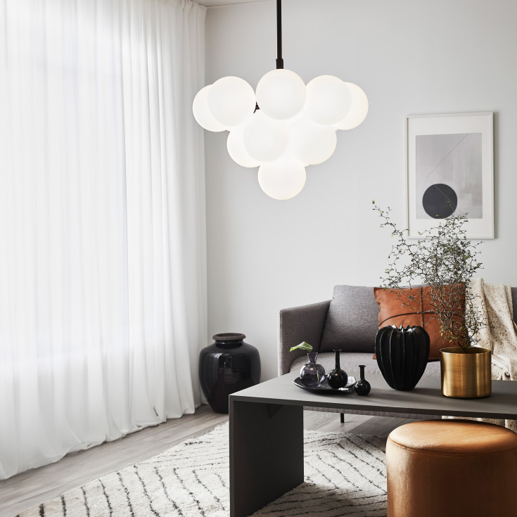 MERLOT Pendel 13L sort/hvid