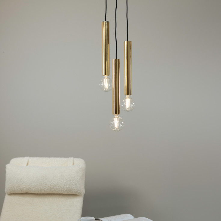 SENCILLO Pendel Rund 3L messing