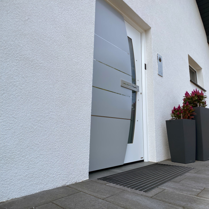 Aco Vario dørmatte, gummi, 75x50 cm, svart