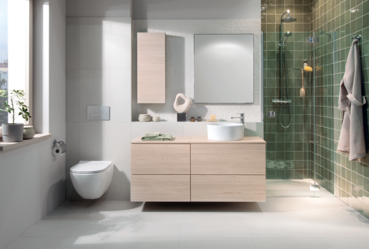 Laufen Basal væghængt toilet, uden skyllekant, hvid