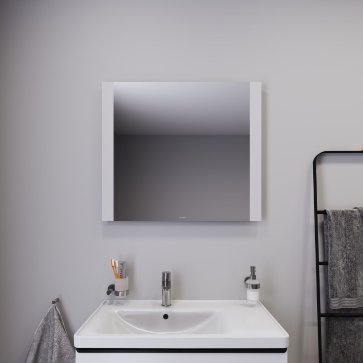 Duravit spejl med lys, 80x70 cm