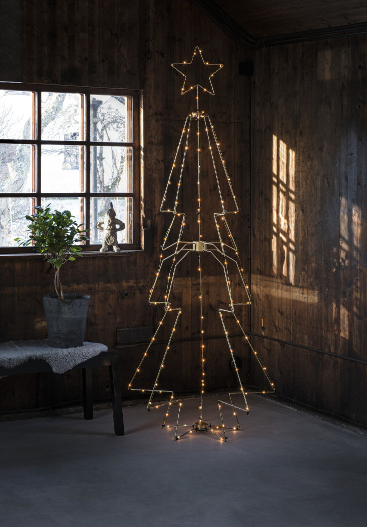 Konstsmide metal juletre, grønn