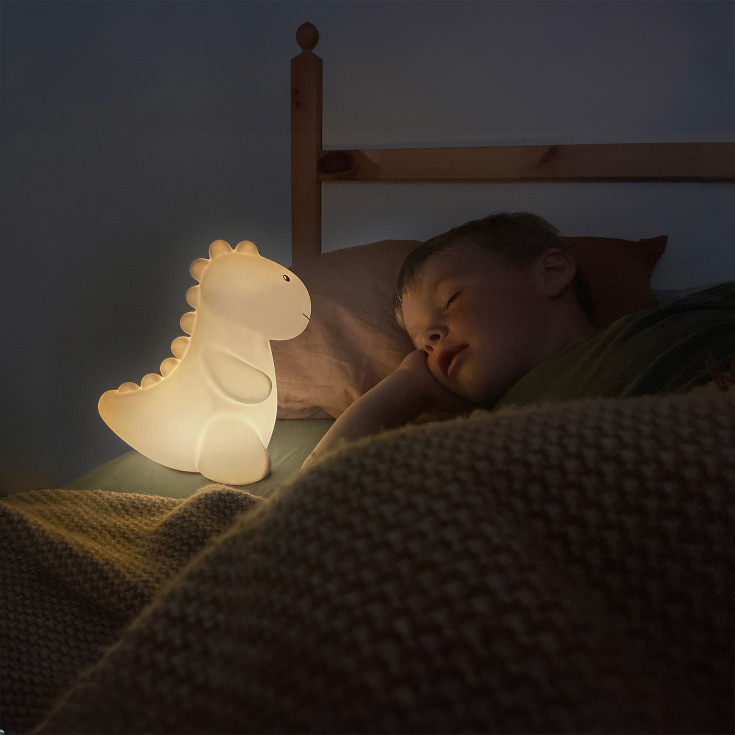 Jeroom LED/USB bordlampe, sand, H20x18x13