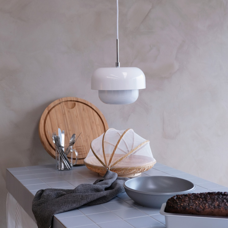 Dyberg Larsen Haipot pendellampe, hvit