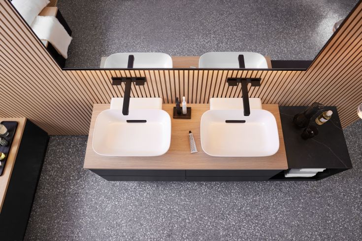 Geberit One tvättställ, 50x42,5 cm, matt vit